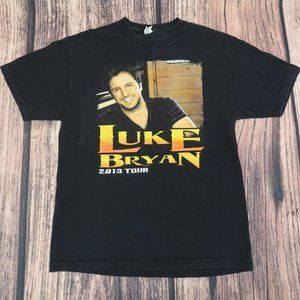 Luke Bryan Unisex Men’s Large Crush My Party Tour 2013 Short Sleeve T-Shirt
